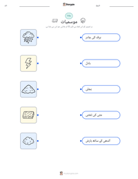 موسمیات پرنٹ کرنے کے قابل ورکشیٹ کا پیش نظارہ