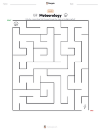 Meteorology printable worksheet preview