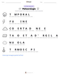 Anteprima della scheda stampabile di Meteorologia