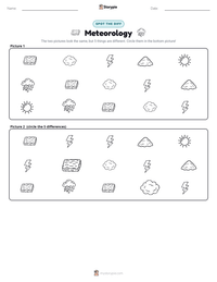 Meteorology printable worksheet preview