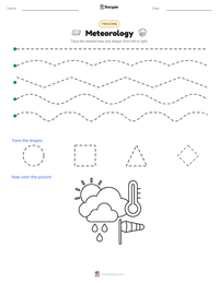 Meteorology printable worksheet preview