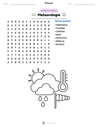 Anteprima della scheda stampabile di Meteorologia