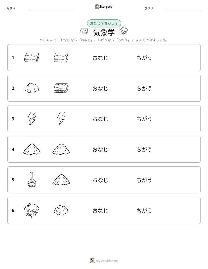 同じか違うか