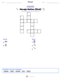 Navajo Nation (Diné) printable worksheet preview