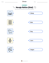 Navajo Nation (Diné) printable worksheet preview