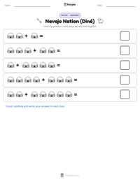 Navajo Nation (Diné) printable worksheet preview