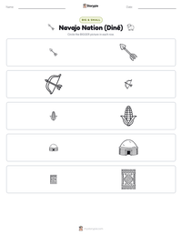 Navajo Nation (Diné) printable worksheet preview