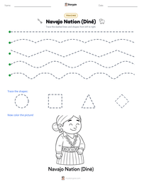 Navajo Nation (Diné) printable worksheet preview