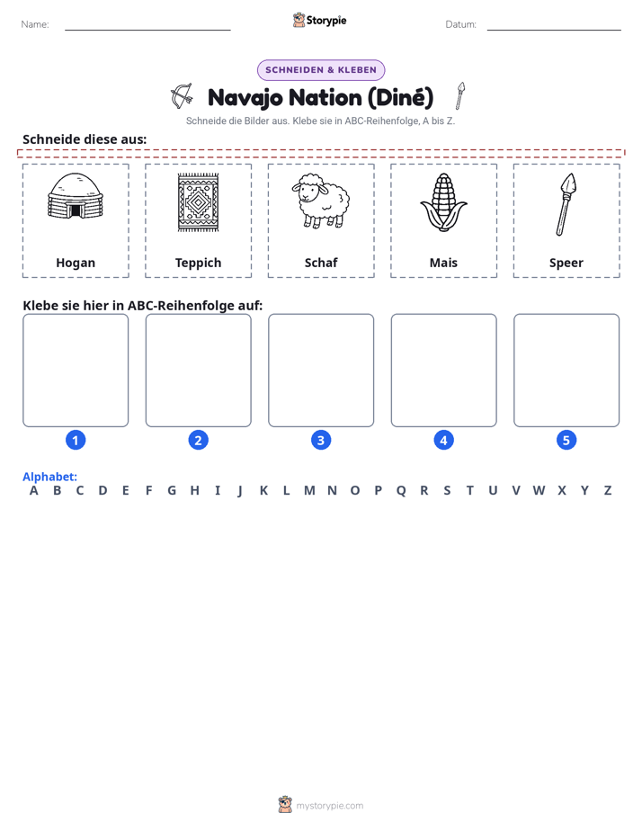 Schneiden & Einfügen Alphabet