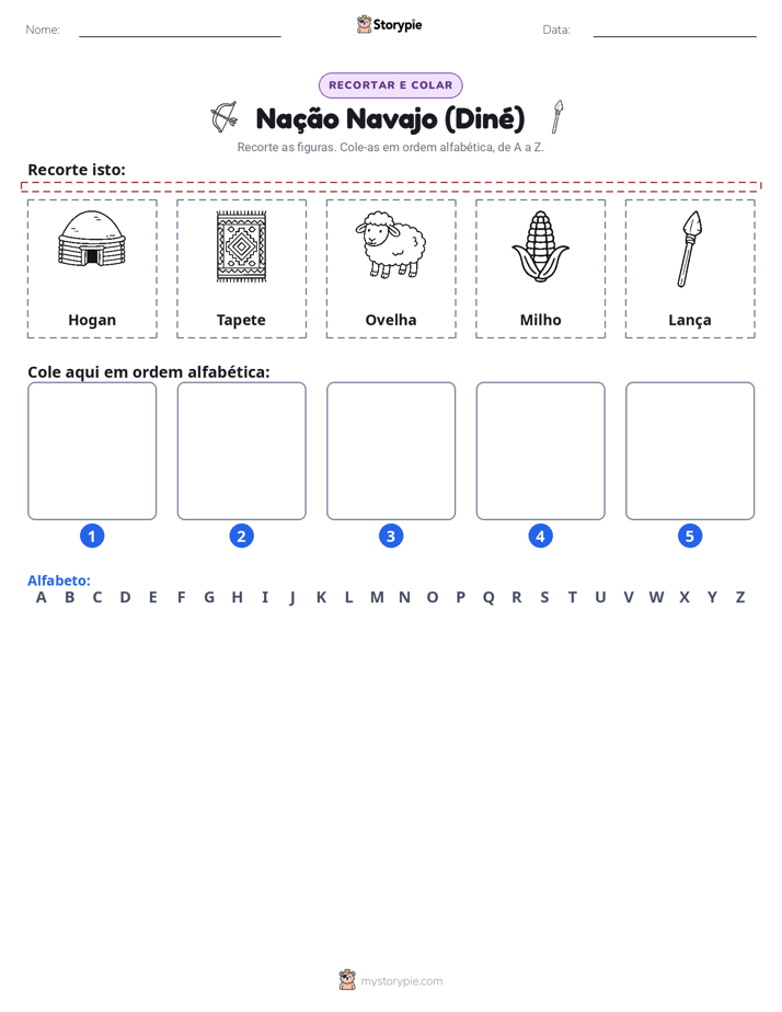 Recortar & Colar Alfabeto