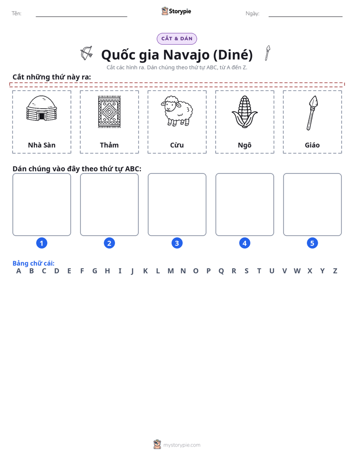 Cắt & Dán Chữ Cái