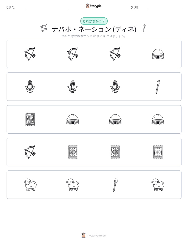 異なるものを見つけよう