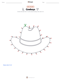 Cowboys printable worksheet preview