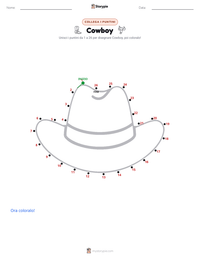 Anteprima della scheda stampabile di Cowboy