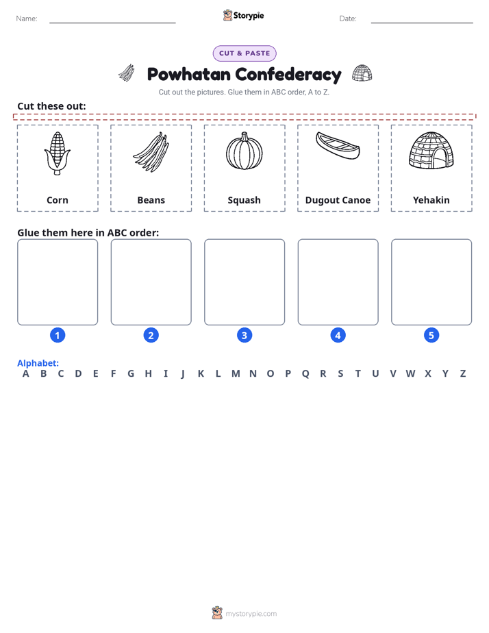 Cut & Paste Alphabet
