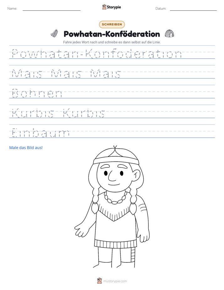 Schreibübung