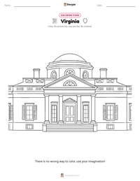 Virginia coloring page for kids