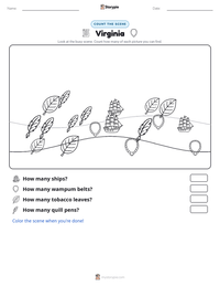 Virginia printable worksheet preview