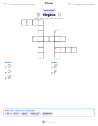 Virginia printable worksheet preview