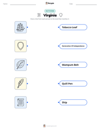Virginia printable worksheet for kids