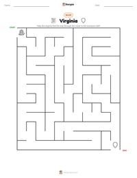 Virginia printable worksheet preview