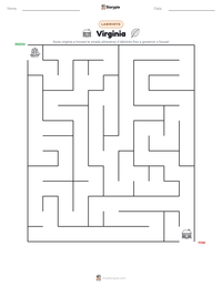 Anteprima della scheda stampabile di Virginia