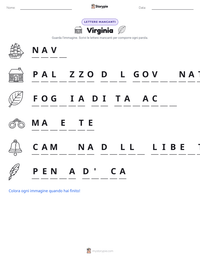 Anteprima della scheda stampabile di Virginia