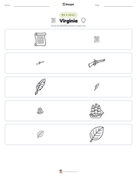 Virginia printable worksheet preview