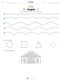 Virginia printable worksheet preview