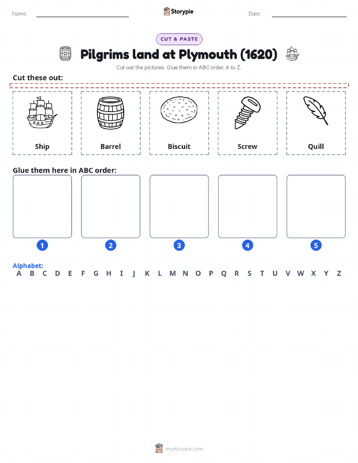 Cut & Paste Alphabet