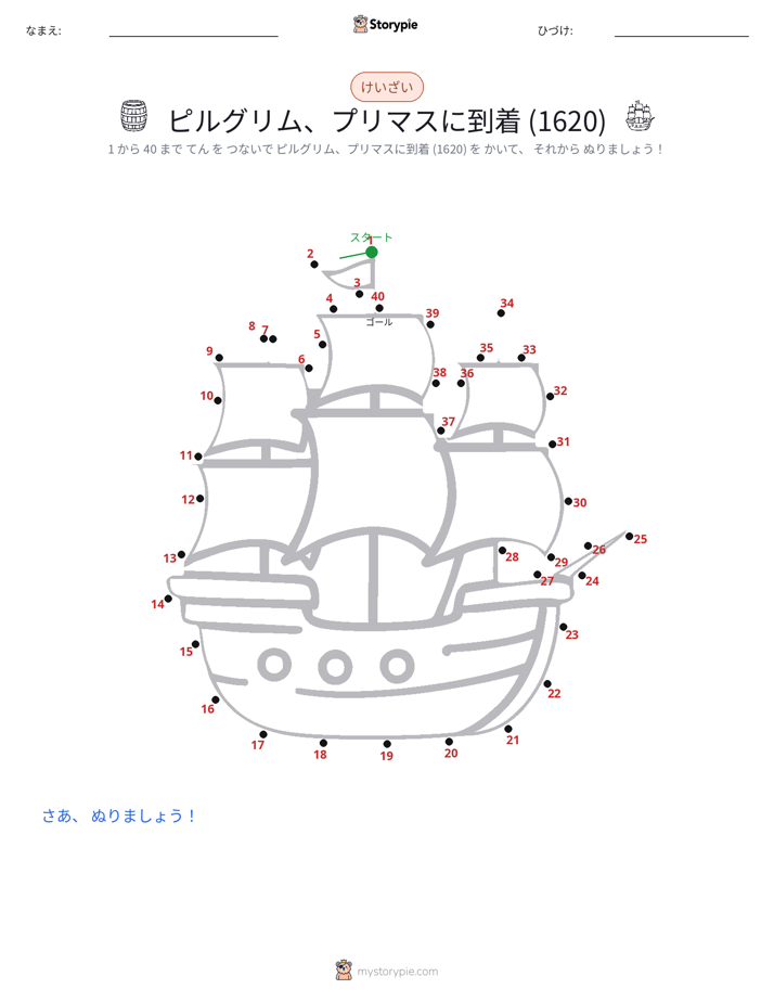 点つなぎ