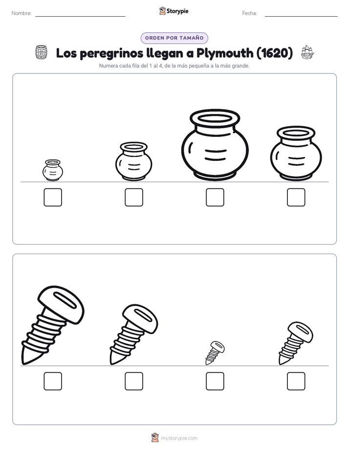 Orden de Tamaños