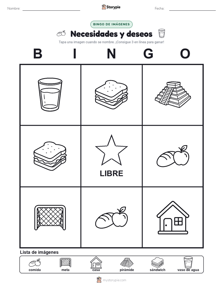 Bingo de Imágenes