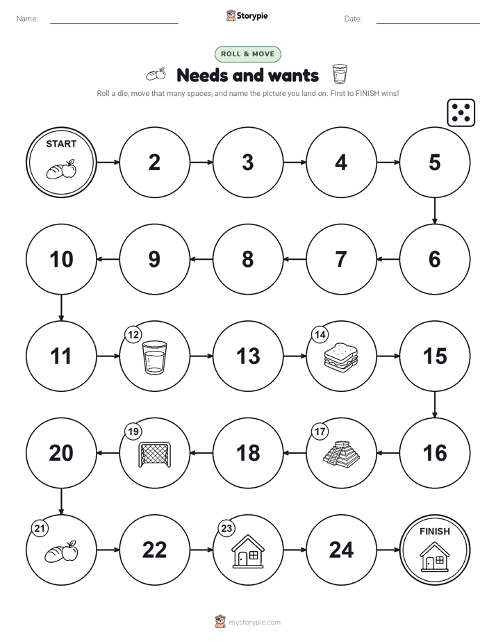 Roll & Move Game