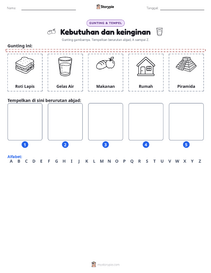 Potong & Tempel Huruf