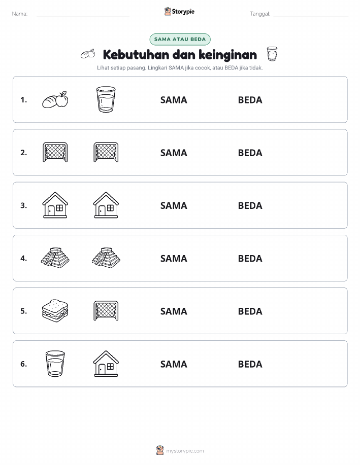 Sama atau Berbeda