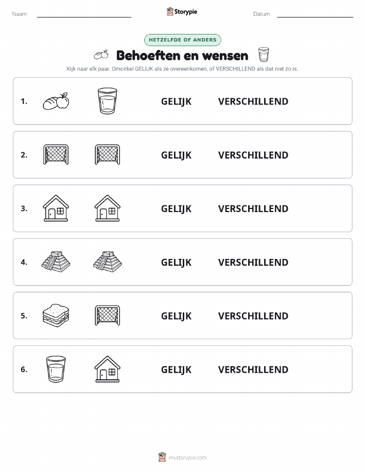 Zelfde of Verschillend