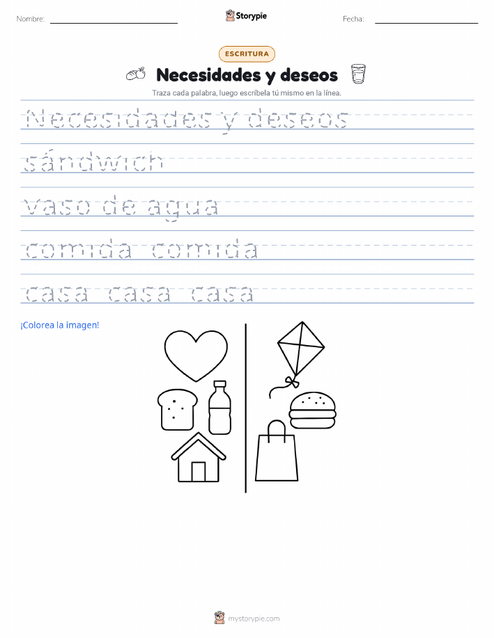 Práctica de Escritura