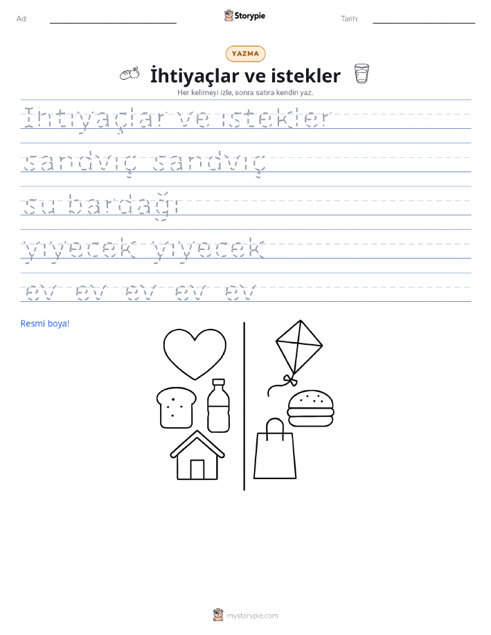 Yazma Pratiği