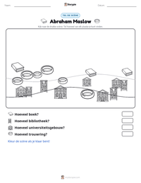 Abraham Maslow afdrukbare werkblad voorbeeld