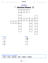 Abraham Maslow printable worksheet preview