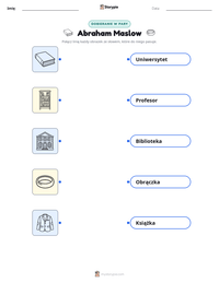 Podgląd drukowalnego arkusza ćwiczeń Abraham Maslow