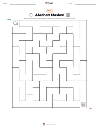 Abraham Maslow printable worksheet preview