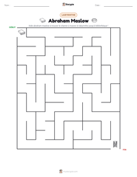 Aperçu de la feuille de travail imprimable Abraham Maslow