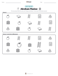 Abraham Maslow printable worksheet preview