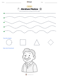 Abraham Maslow printable worksheet preview
