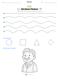 Vista previa de la hoja de trabajo imprimible de Abraham Maslow