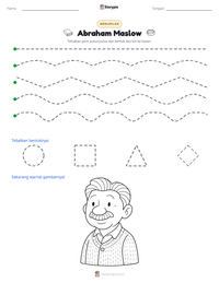 Prabaca lembar kerja cetak Abraham Maslow