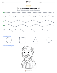 Anteprima della scheda stampabile di Abraham Maslow