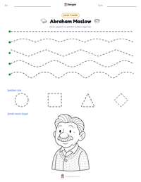Abraham Maslow yazdırılabilir çalışma sayfası önizlemesi
